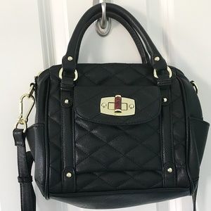 Target Merona Black Quilted Mini Satchel Purse